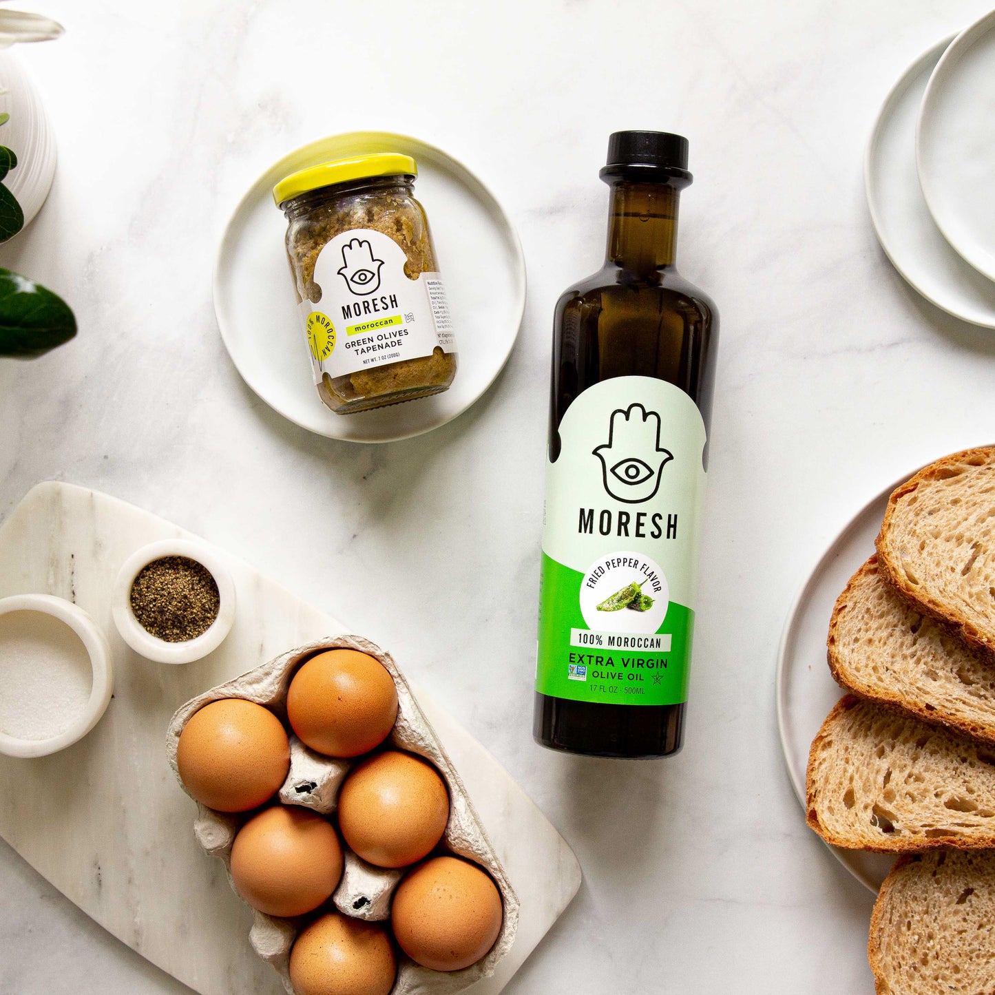 Green Olive Tapenade Fried Eggs