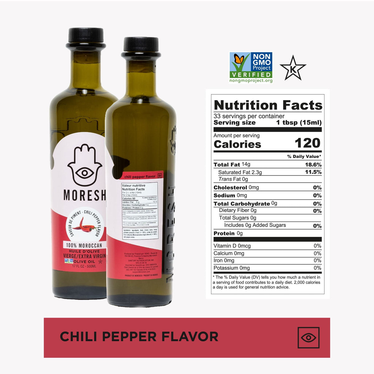 Moresh Chili Pepper Flavored Olive Oil Moresh USA