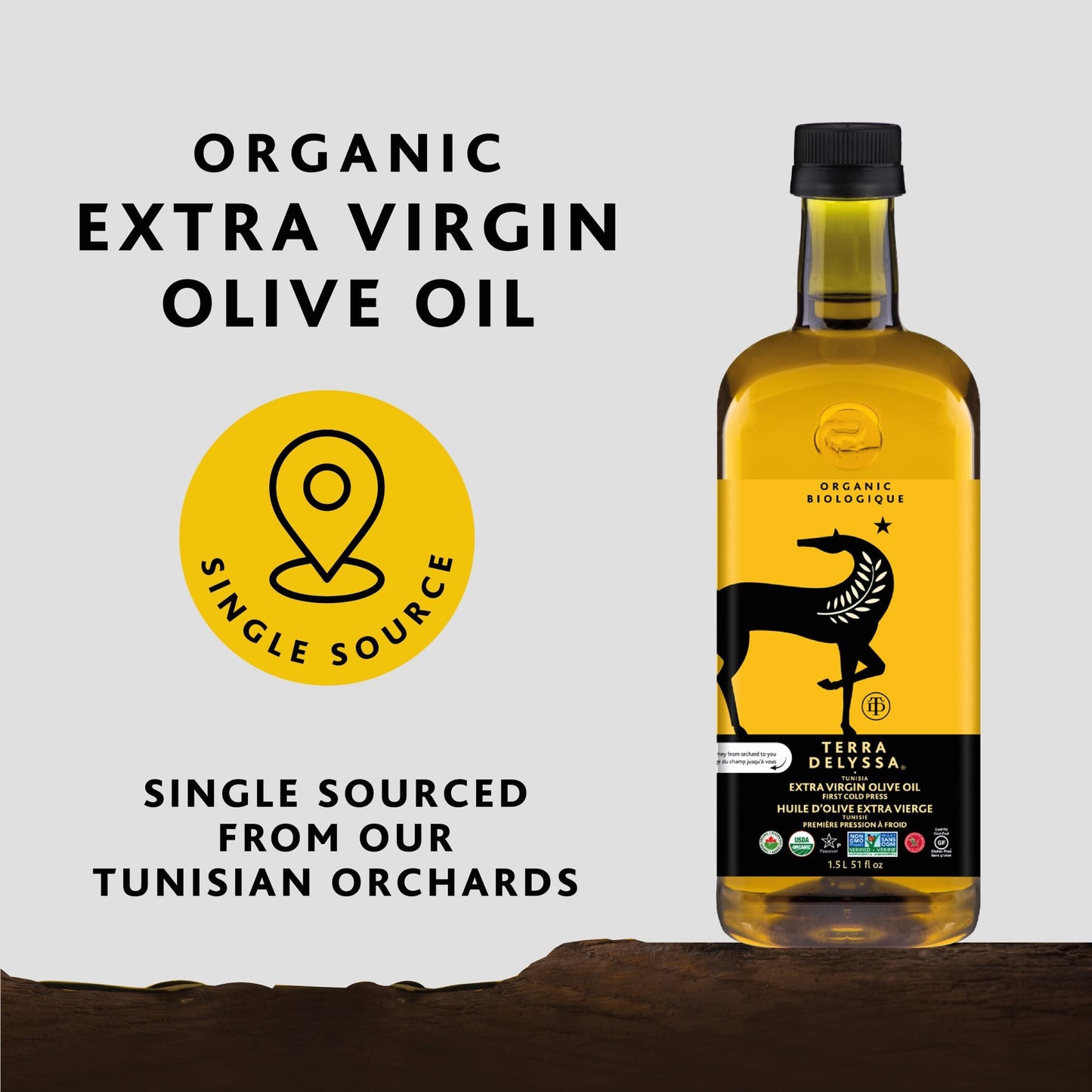 Chef's Size Organic Extra Virgin Olive Oil, PET