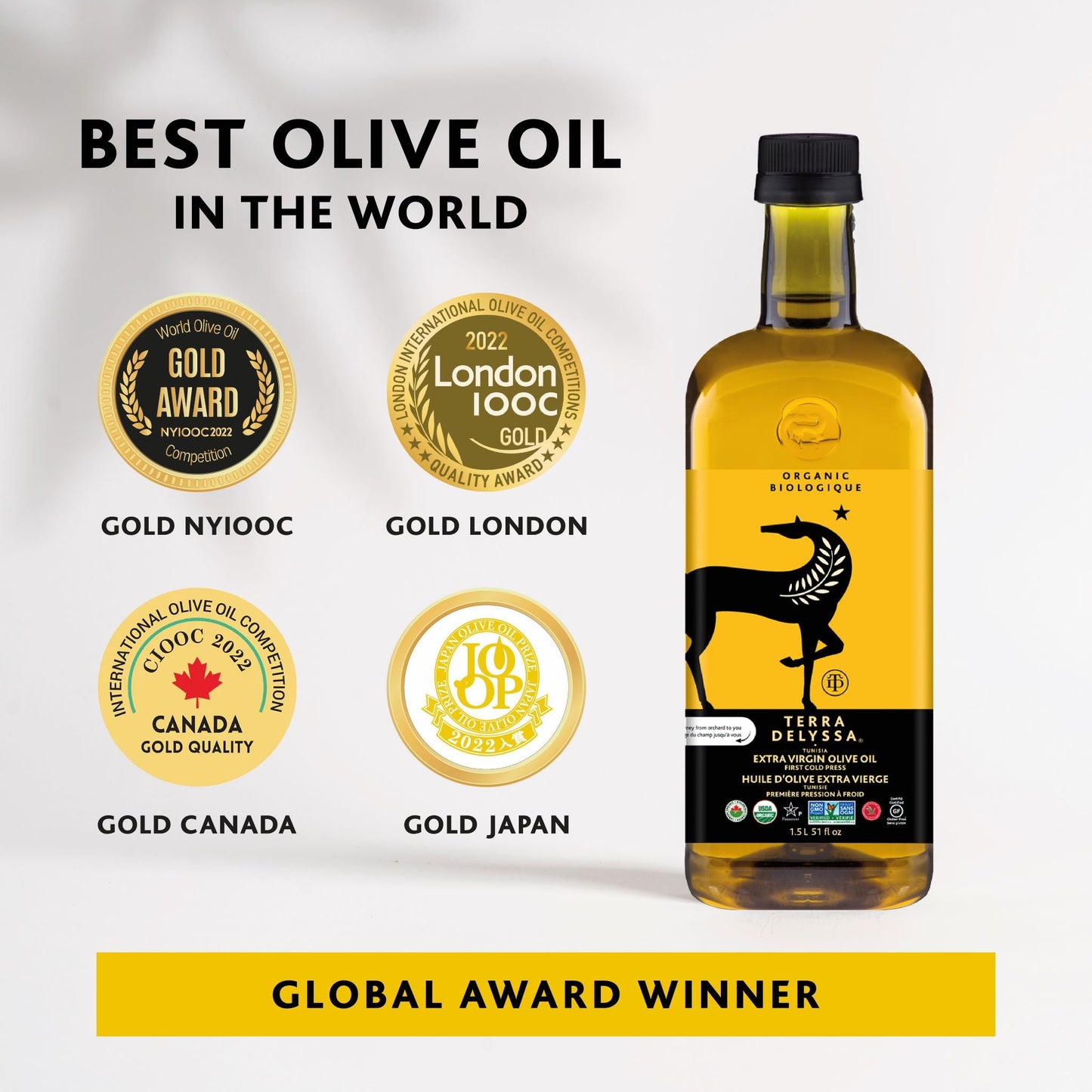 Chef's Size Organic Extra Virgin Olive Oil, PET
