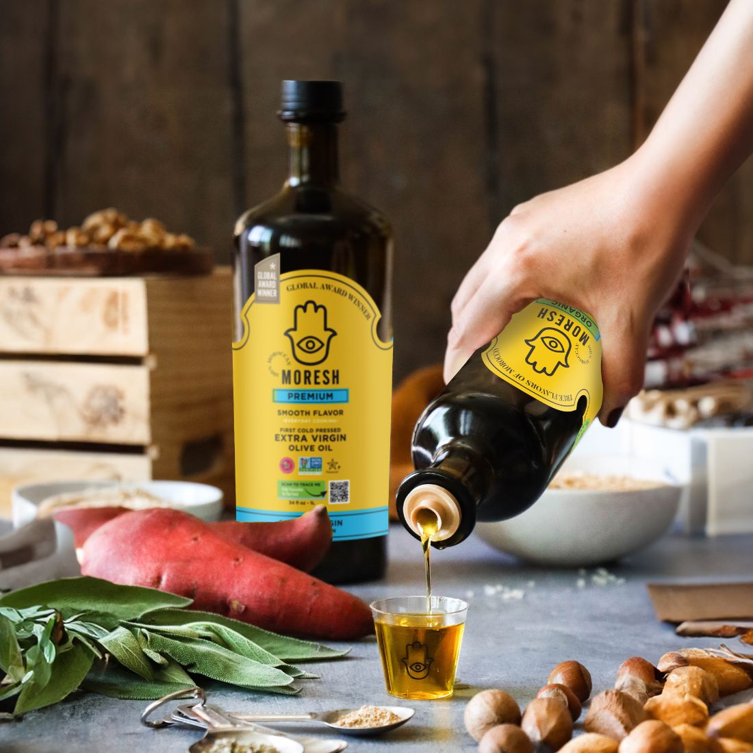 
                  
                    Moresh Moroccan Extra Virgin Olive Oil
                  
                