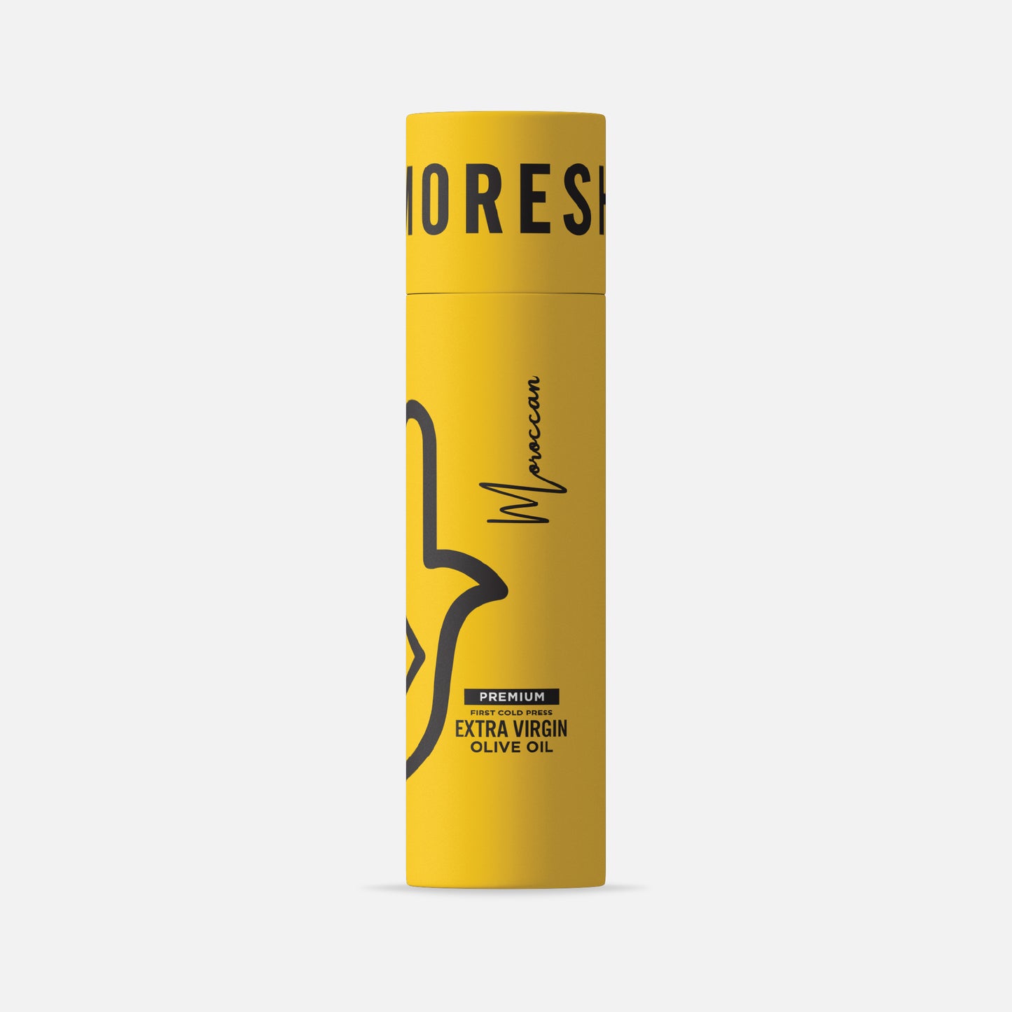 
                  
                    Yellow olive oil gift packaging with black text on a white background.
                  
                